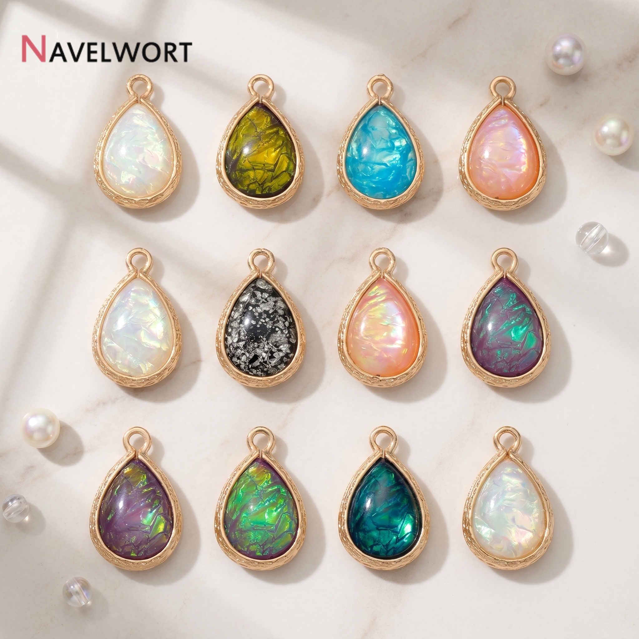 Resin Craft Projects - 18K Gold Plated Brass With Resin