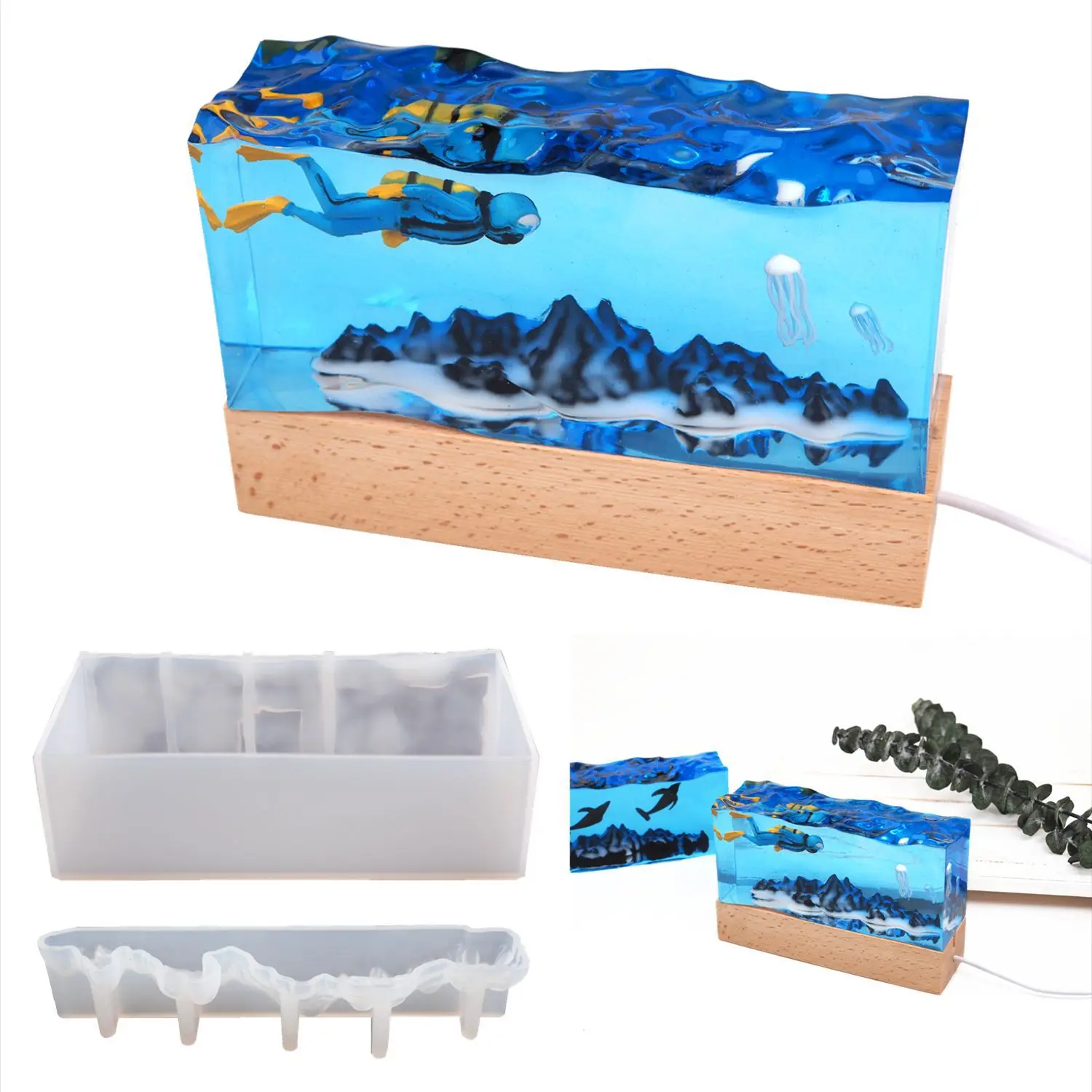 Resin Ocean Wave Mold - 1set New Sea Wave Resin Mold,