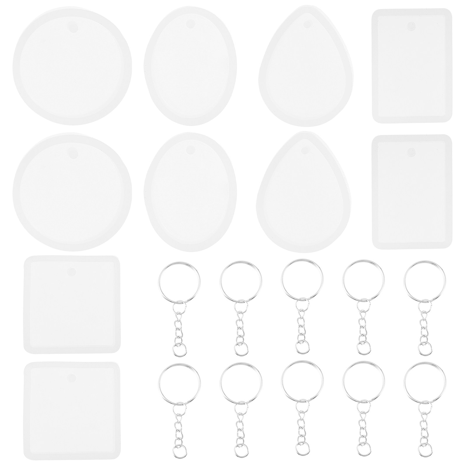 Resin Crafts Diy - 10pcs Pendant Mold Set Silicone Resin