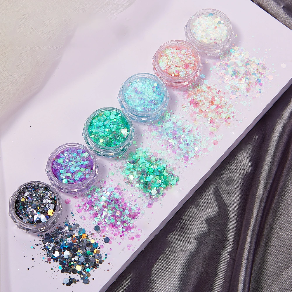 6Colors/Set Resin Sparkling Se - Resin Glitter Pack recensione e prezzo