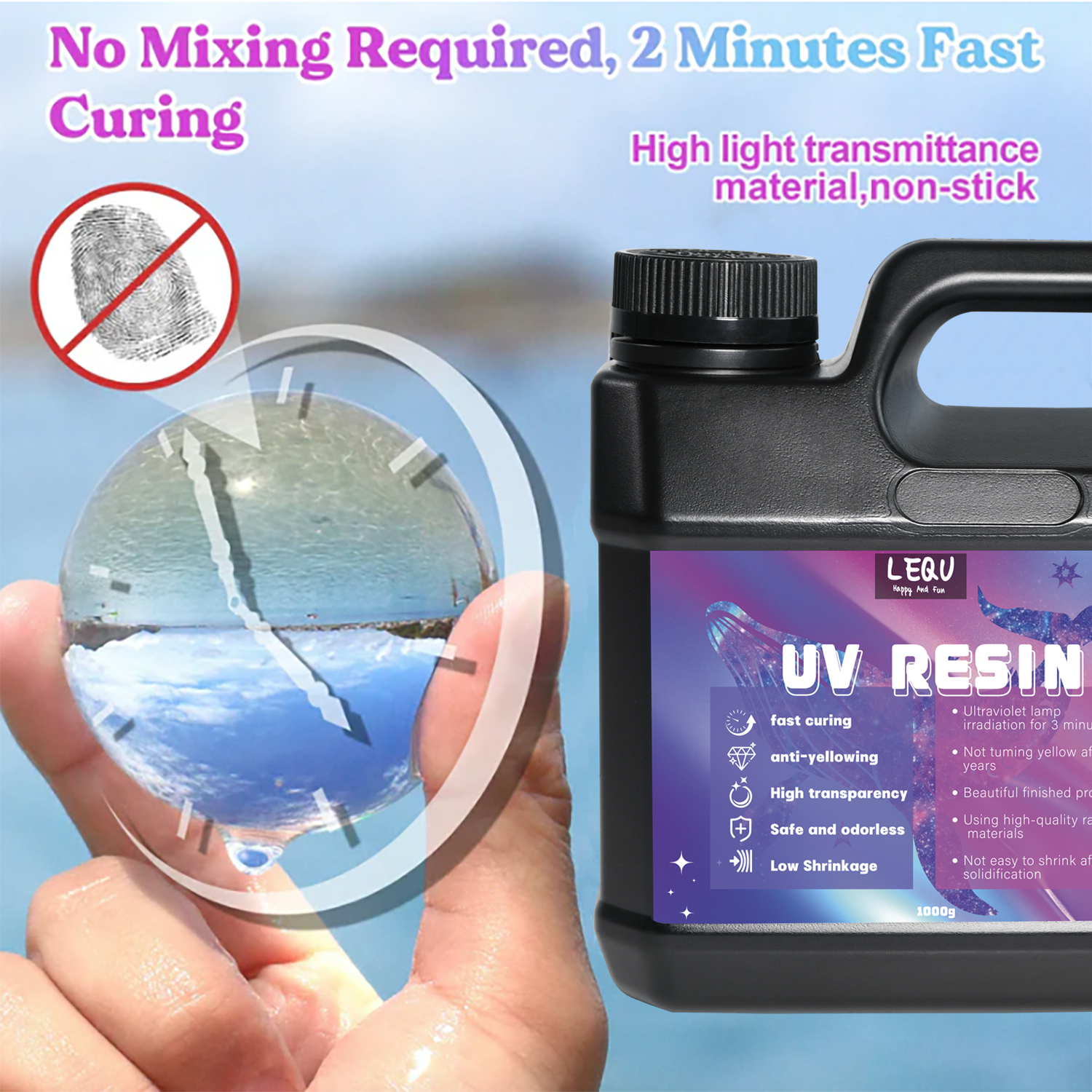 Bulk UV Resin Crystal Clear La - Epoxy Uv Resin Kit recensione e prezzo