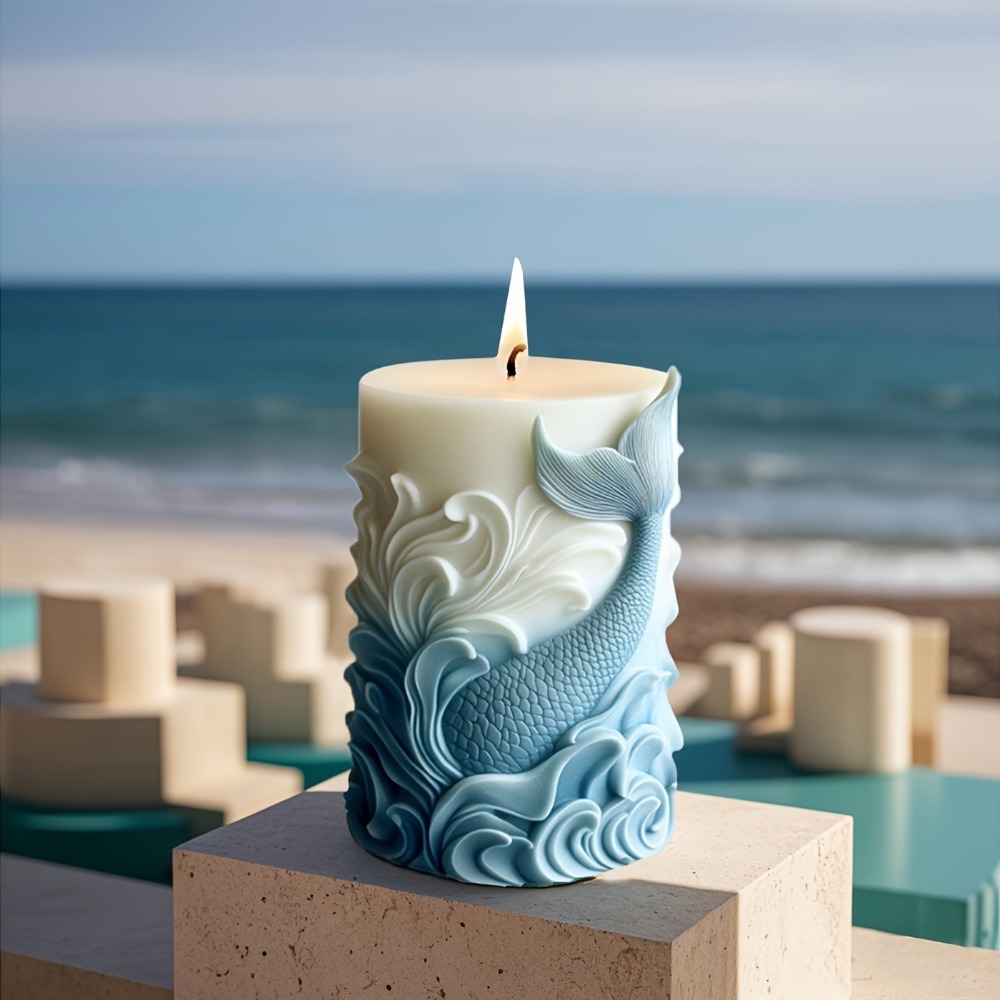 Ocean Theme Silicone Candle Mo - Resin Ocean Wave Mold recensione e prezzo