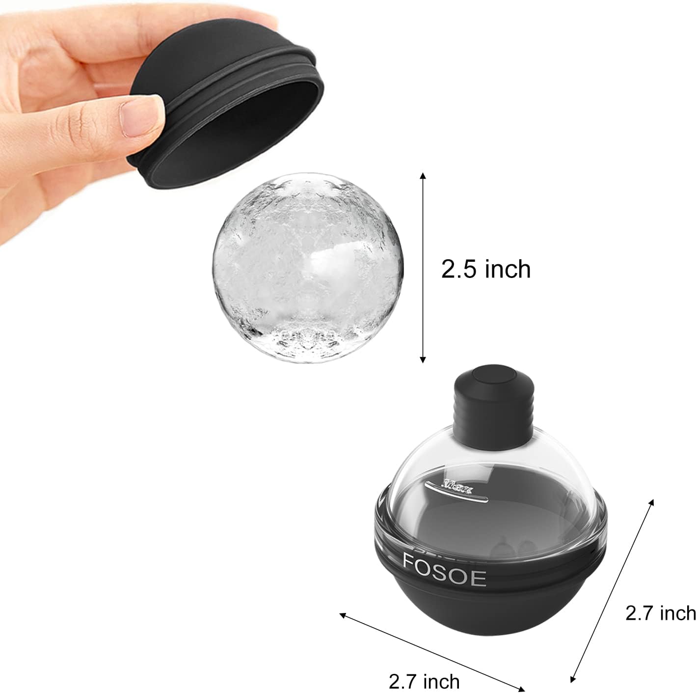 Silicone Ice Ball Molds for Wh - Coaster Mold Round recensione e prezzo