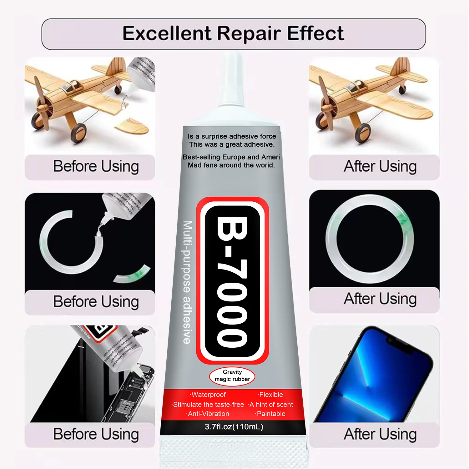 1-10Pcs B-7000 Super Glue Lool - Resin Craft Material recensione e prezzo