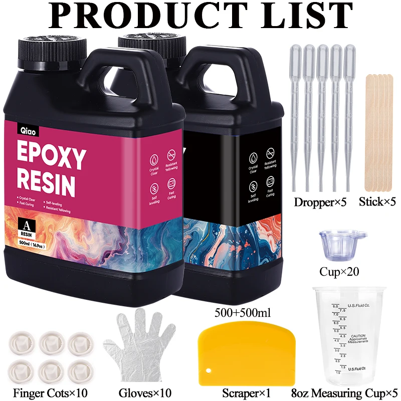 500ml 1000ml Easy Mixing Epoxy - Epoxy Uv Resin Kit recensione e prezzo