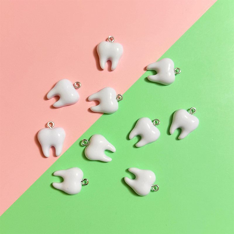 10pcs Cute White Teeth Resin P - Resin Craft Projects recensione e prezzo