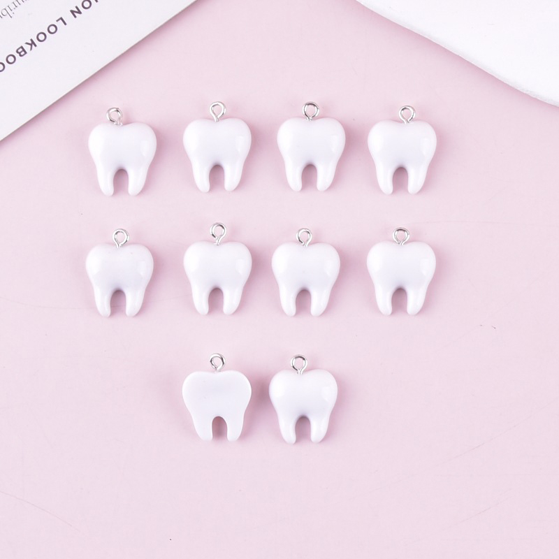 10pcs Cute White Teeth Resin P - Resin Craft Projects recensione e prezzo