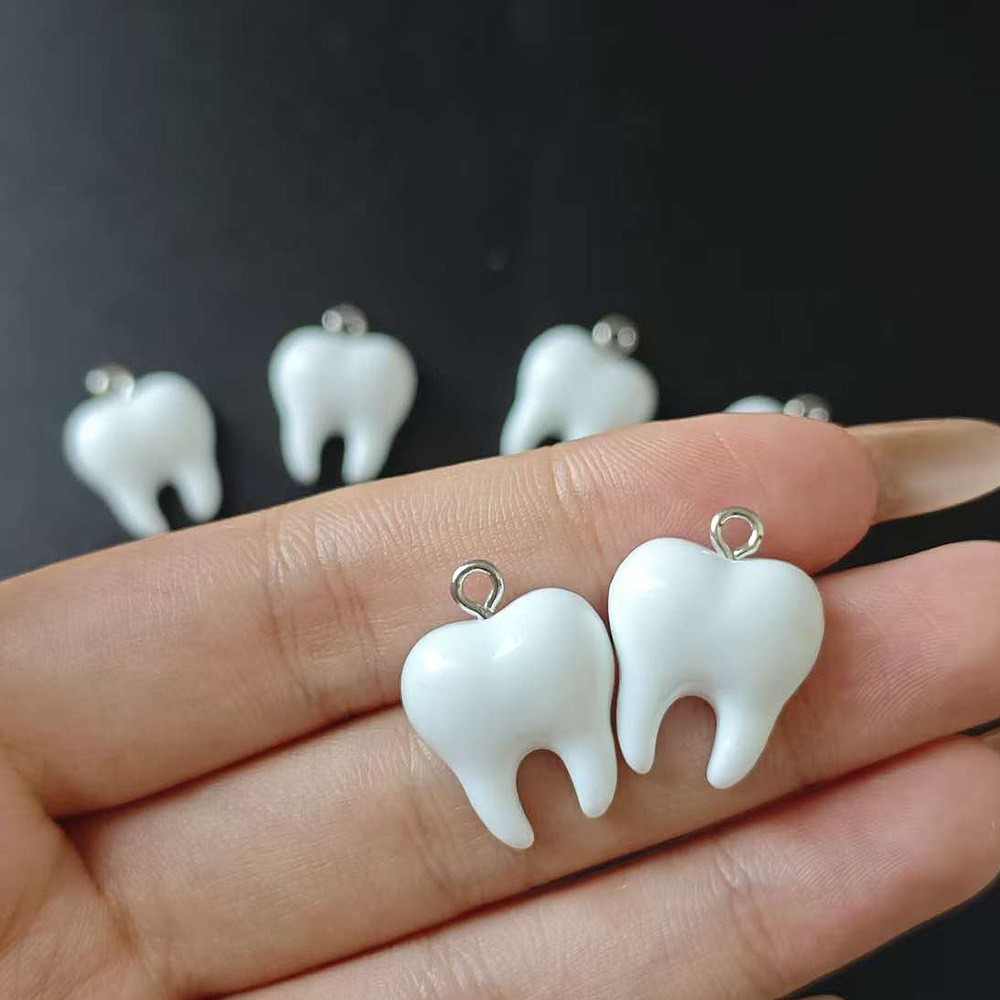 10pcs Cute White Teeth Resin P - Resin Craft Projects recensione e prezzo