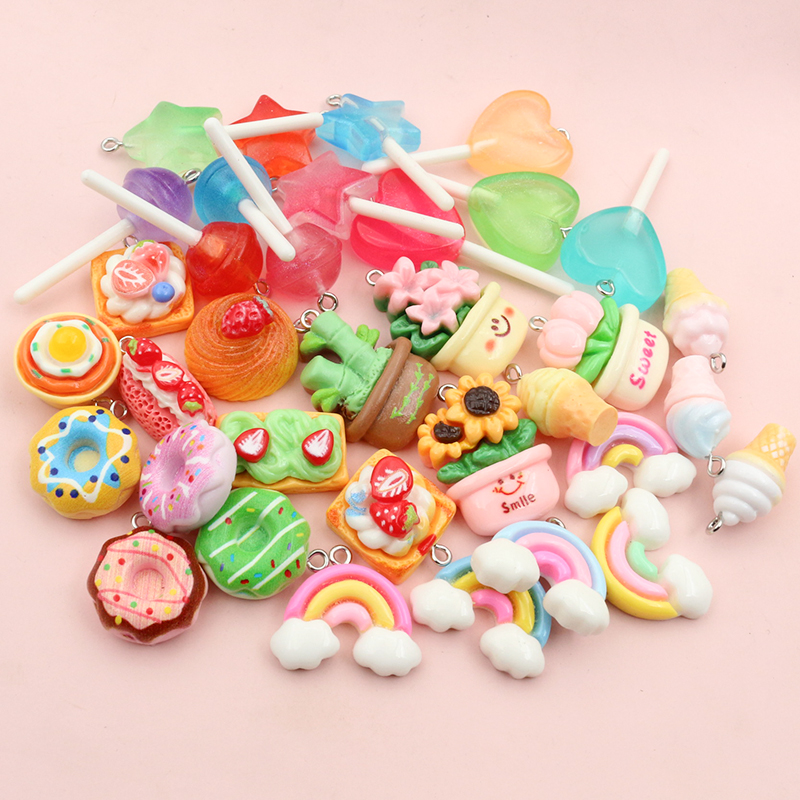 10pcs Mixed Colors Resin Cute  - Resin Craft Projects recensione e prezzo