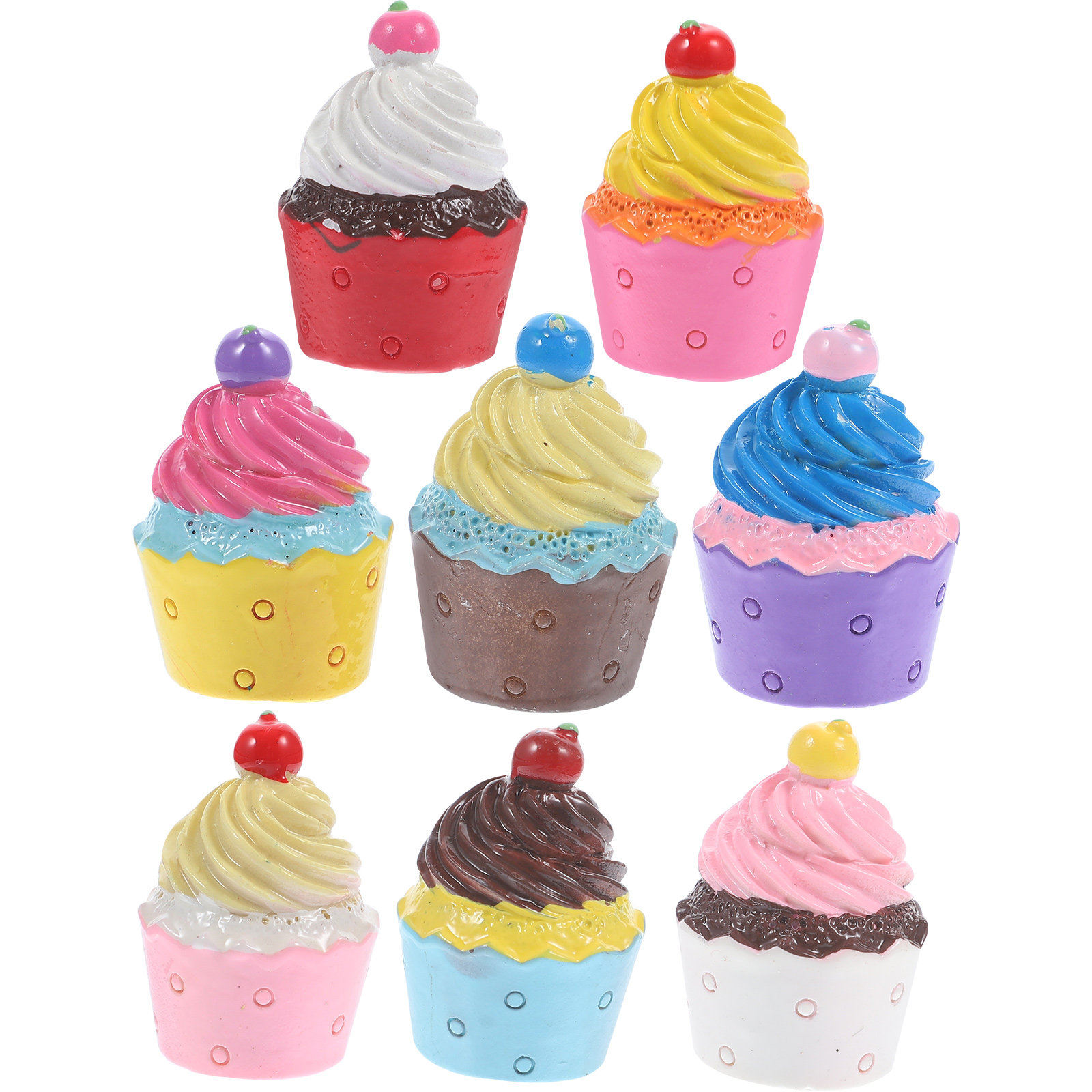 8Pcs Resin Simulated Cupcake D - Resin Crafts Diy recensione e prezzo