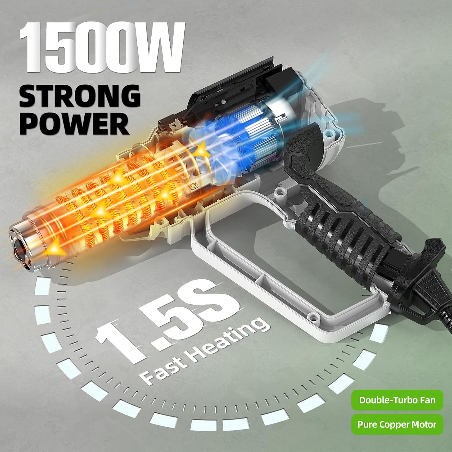 Hot Air Gun with LCD 12 Variab - Heat Gun Small recensione e prezzo