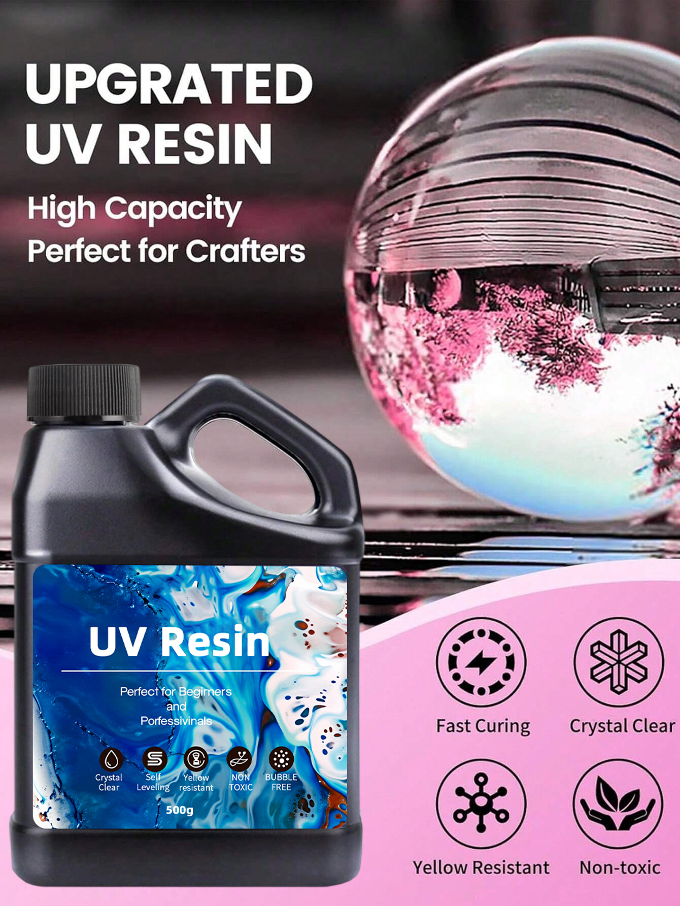 UV Resin 500-1000g -Bulk Upgra - Epoxy Uv Resin Kit recensione e prezzo