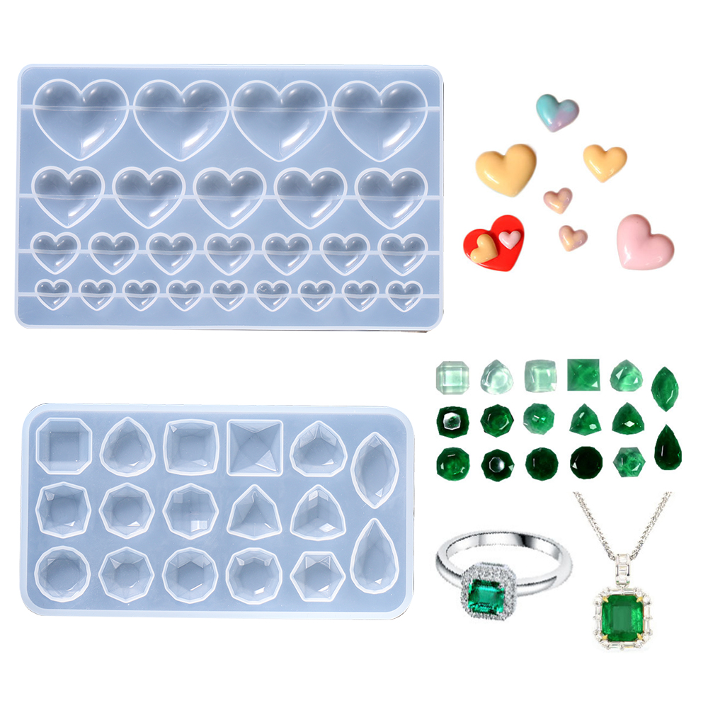 Love Heart Silicone Mold Jewel - Flower Preservation Resin recensione e prezzo
