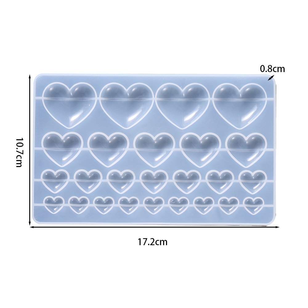 Love Heart Silicone Mold Jewel - Flower Preservation Resin recensione e prezzo