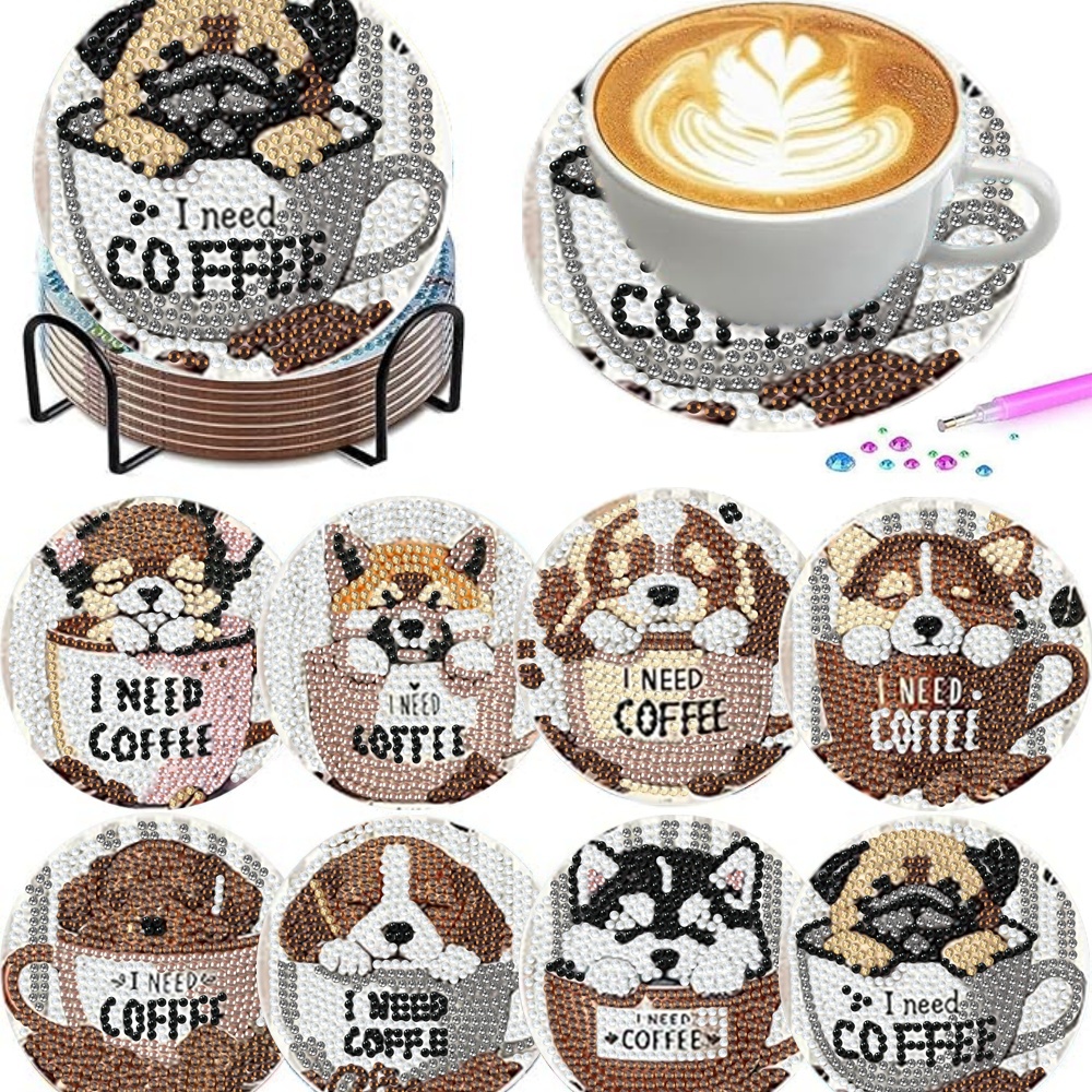 8 pieces/set of diamond painti - Resin Craft Kit recensione e prezzo