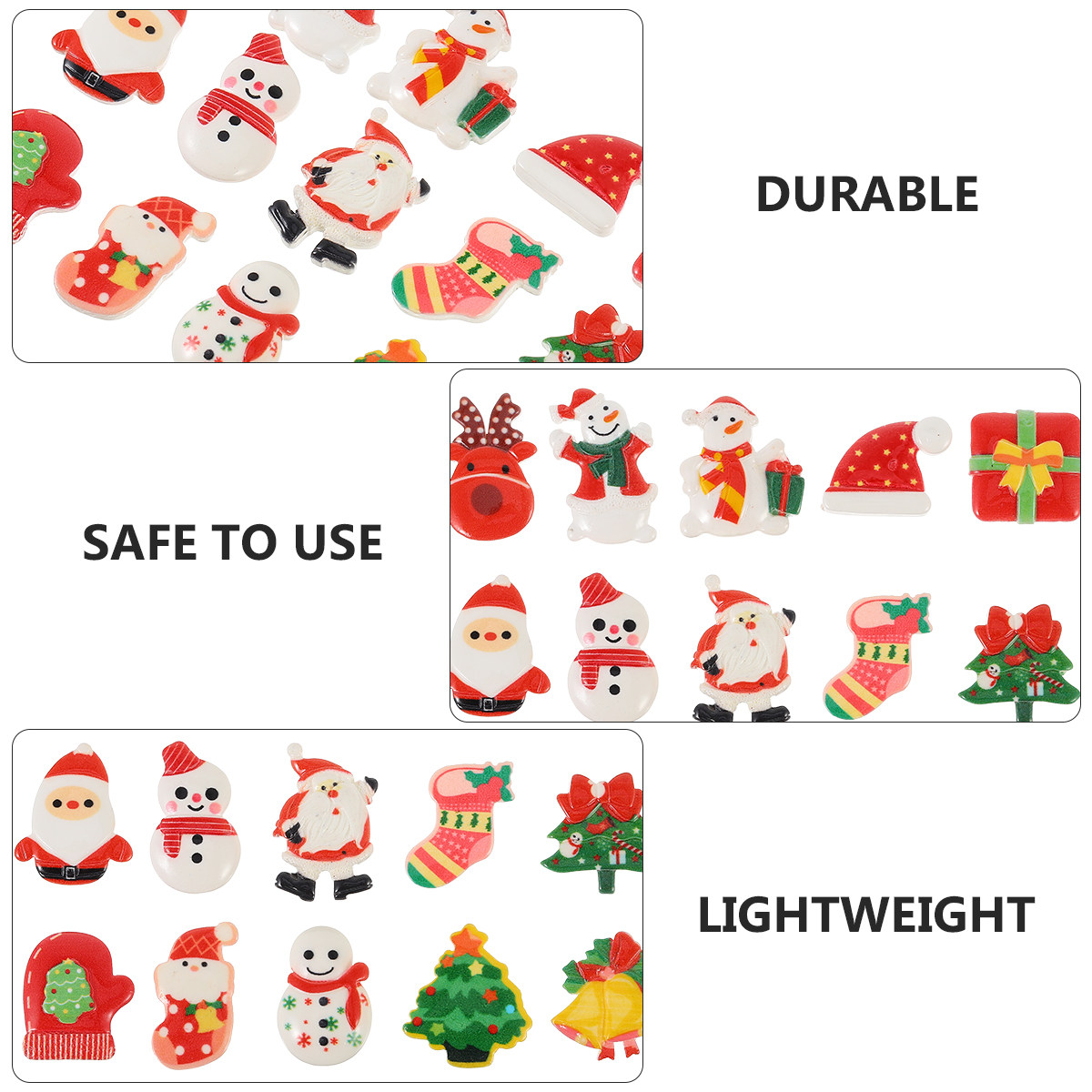 30Pcs Christmas Cartoon Resin  - Resin Craft Supplies recensione e prezzo