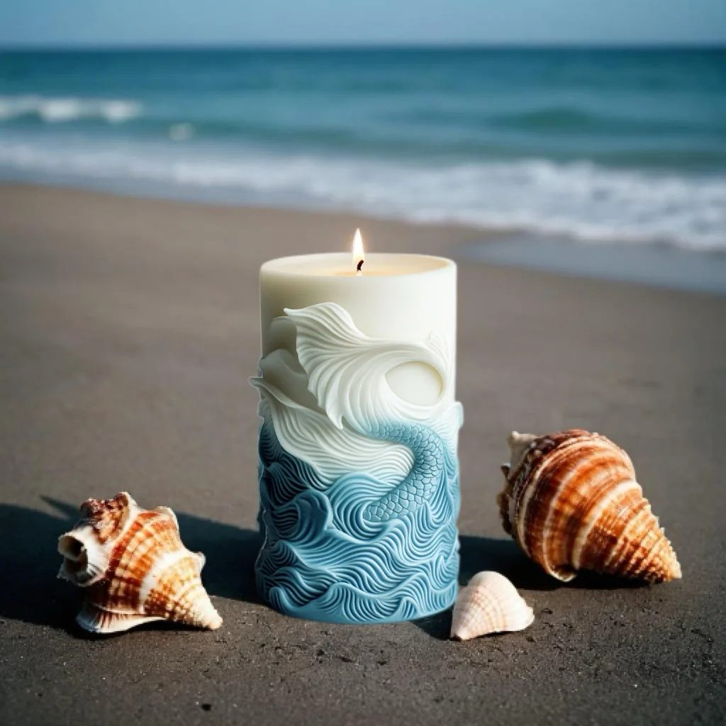 2024 ocean wave foam cylindric - Resin Ocean Wave Mold recensione e prezzo