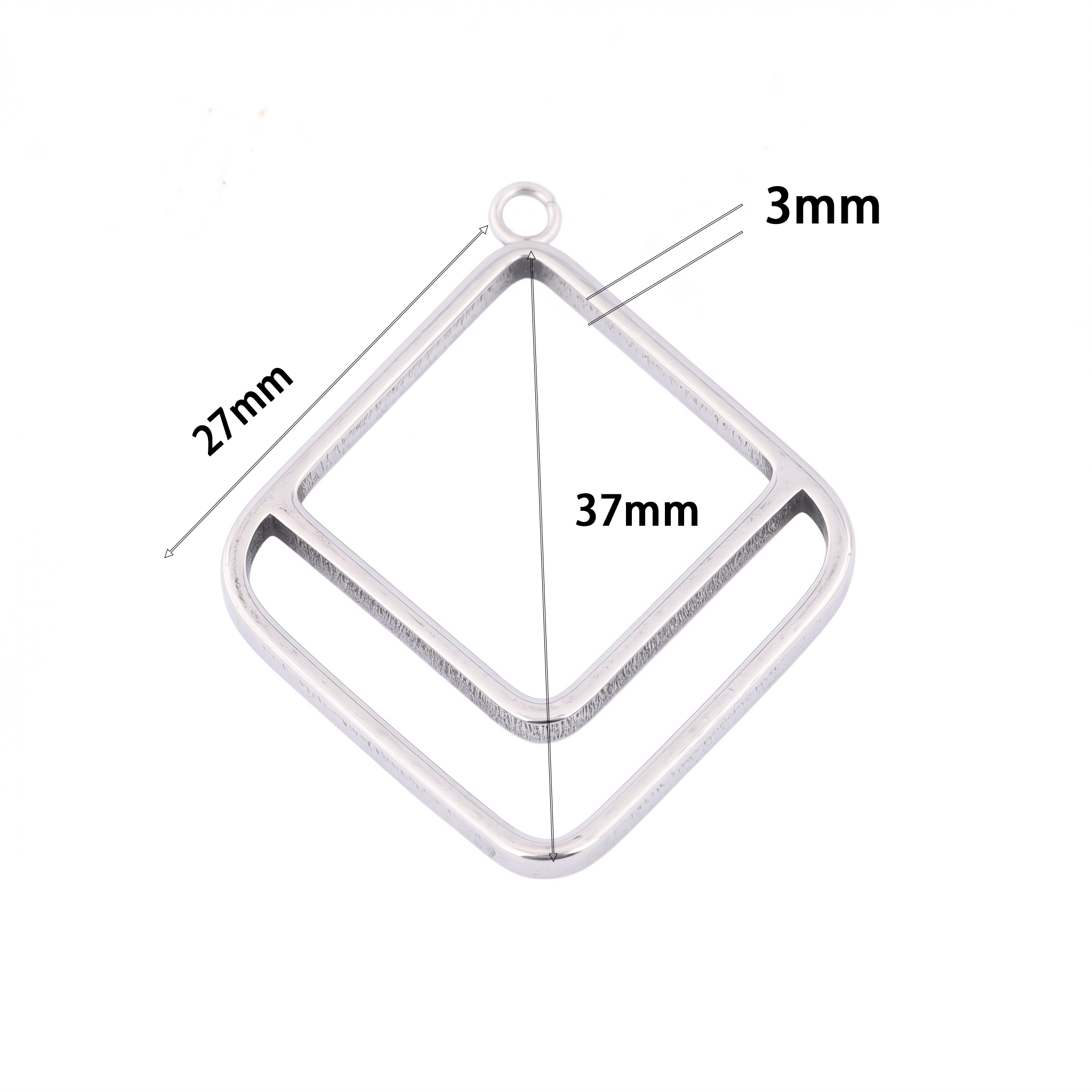 10pcs Square Triangle 3mm Thic - Resin Craft Projects recensione e prezzo