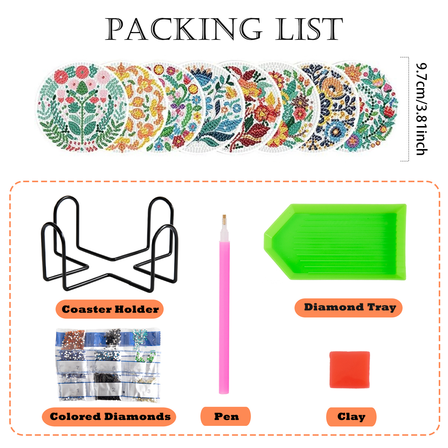 8-piece set/Diamond painting c - Resin Craft Kit recensione e prezzo