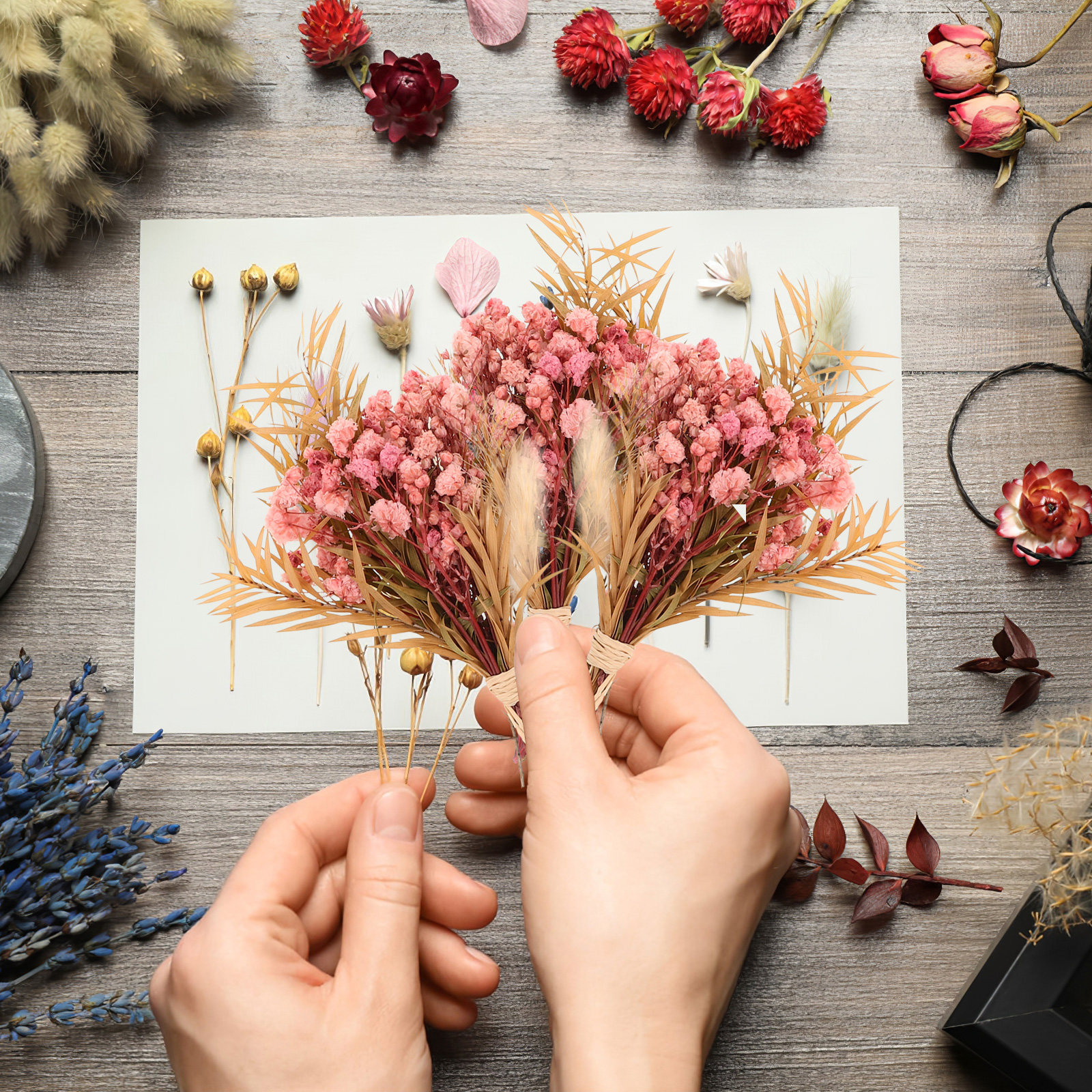 3Pcs Mini Dried Floral Bouquet - Dried Flower Bulk recensione e prezzo