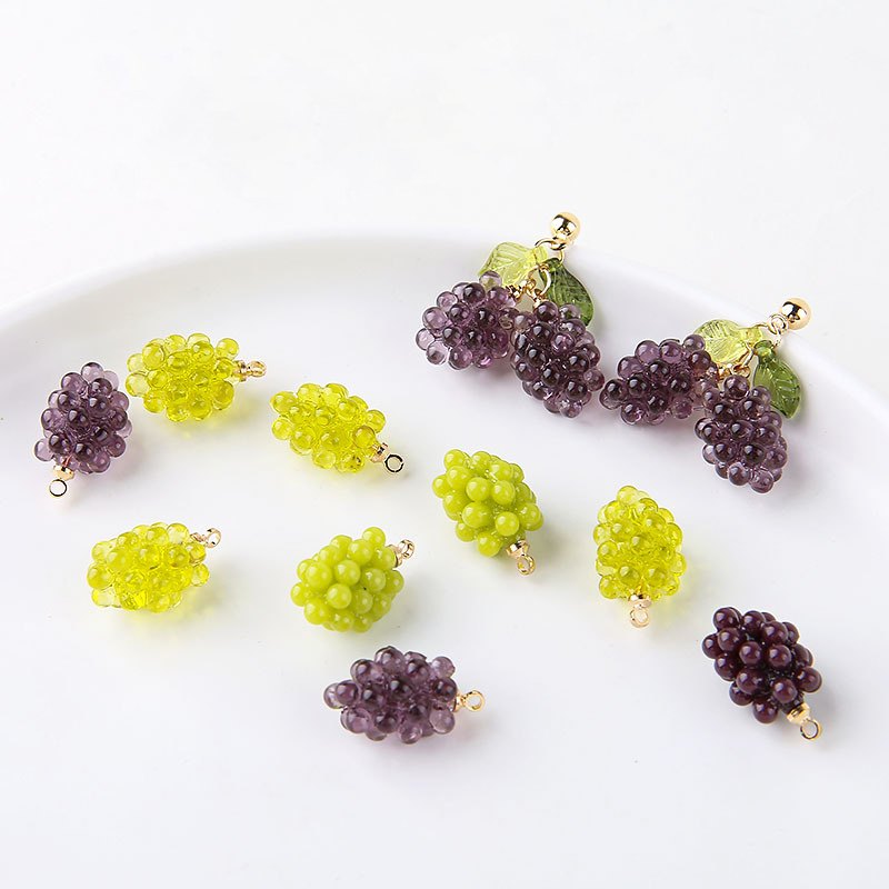 6pcs Cute Little Grapes Resin  - Resin Craft Projects recensione e prezzo