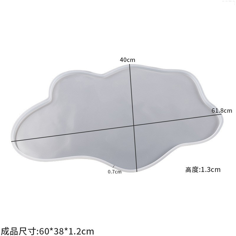 Large 61cm Irregular tray epox - Resin Ocean Wave Mold recensione e prezzo