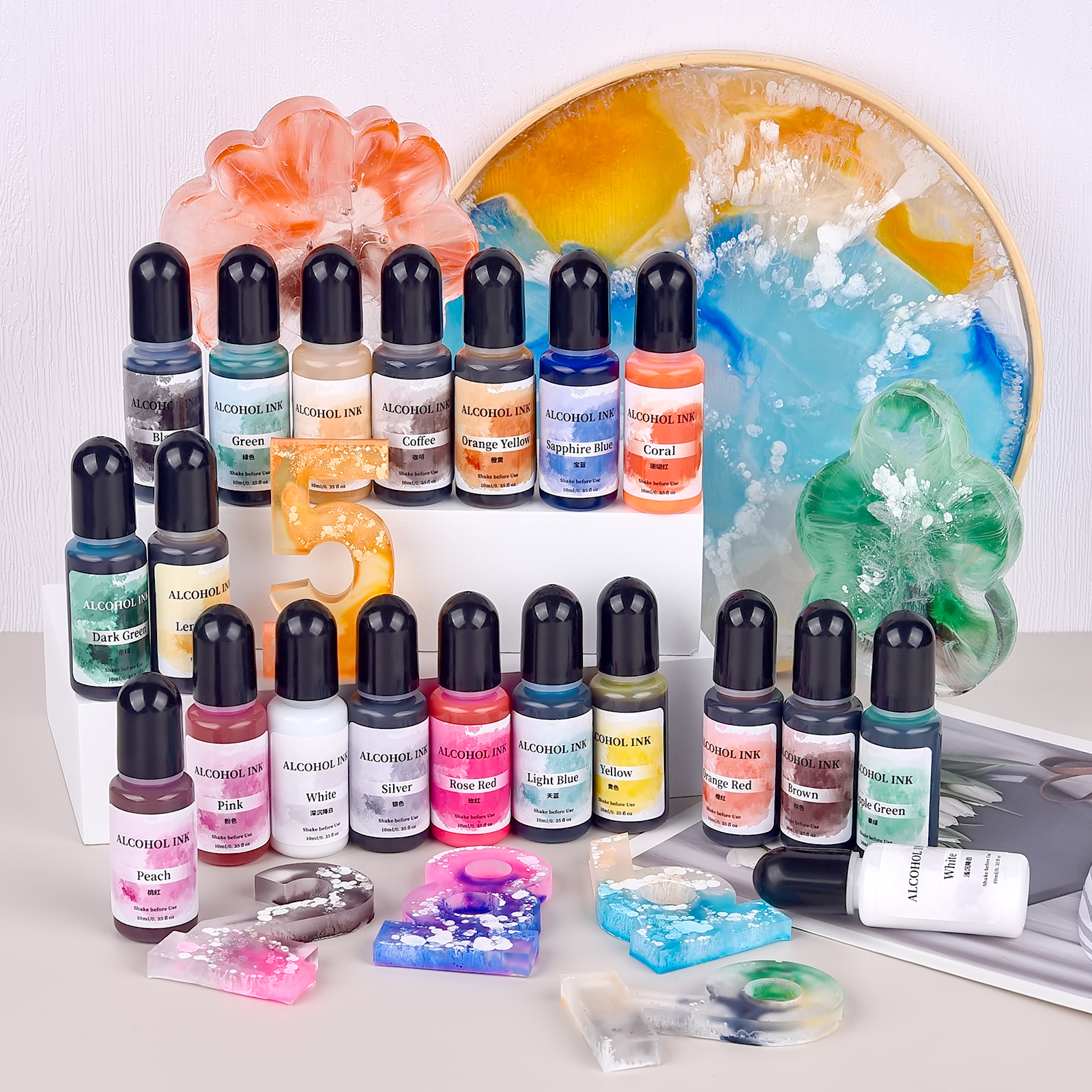 1set Art Ink Alcohol Epoxy Res - Resin Dye Alcohol recensione e prezzo