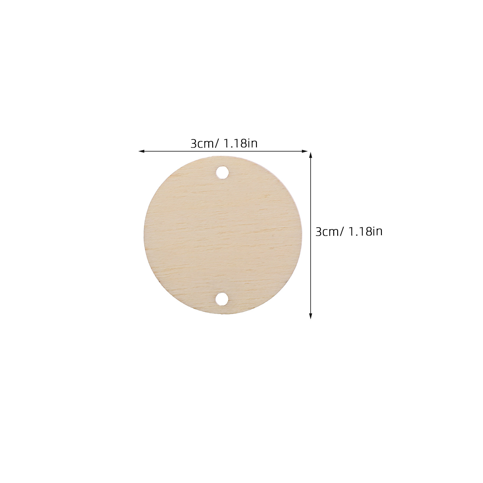 100Pcs Round Wood Chips Calend - Wood Ring Blank recensione e prezzo