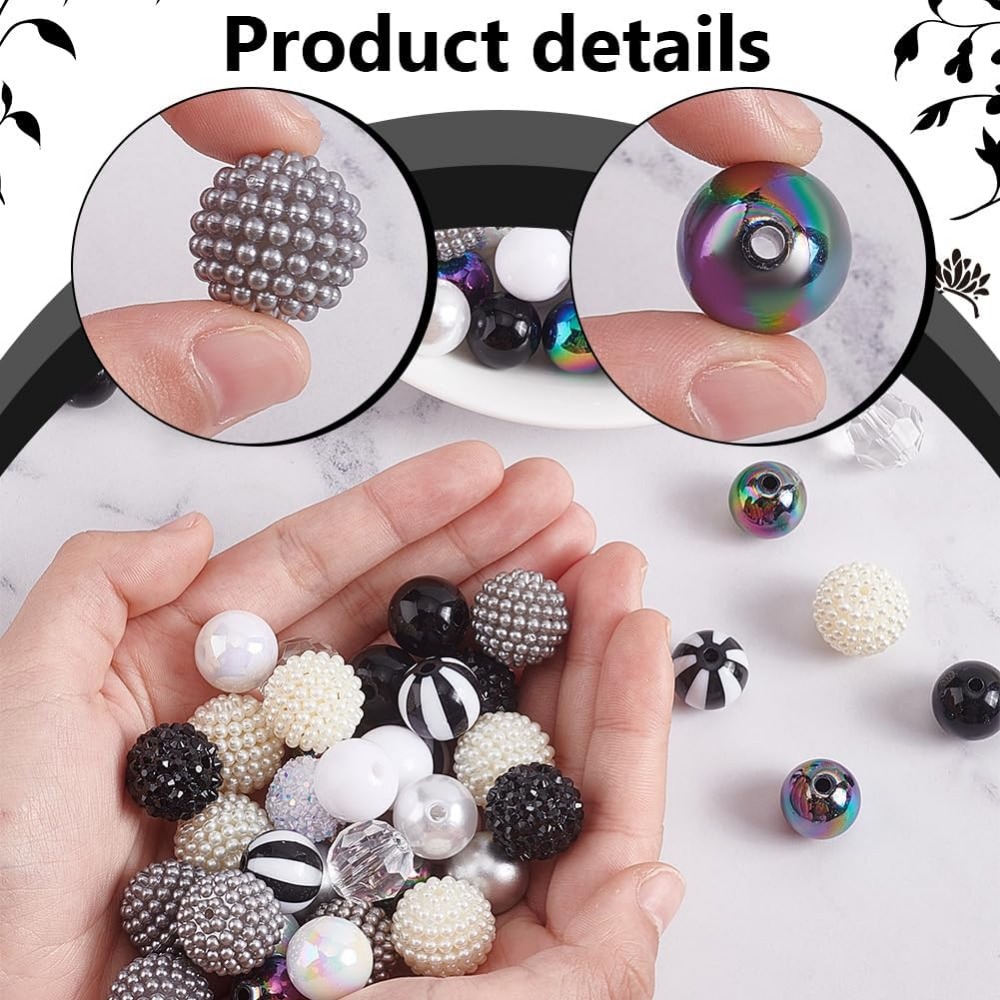 106pcs Chunky Beads 12 Styles  - Resin Crafts recensione e prezzo