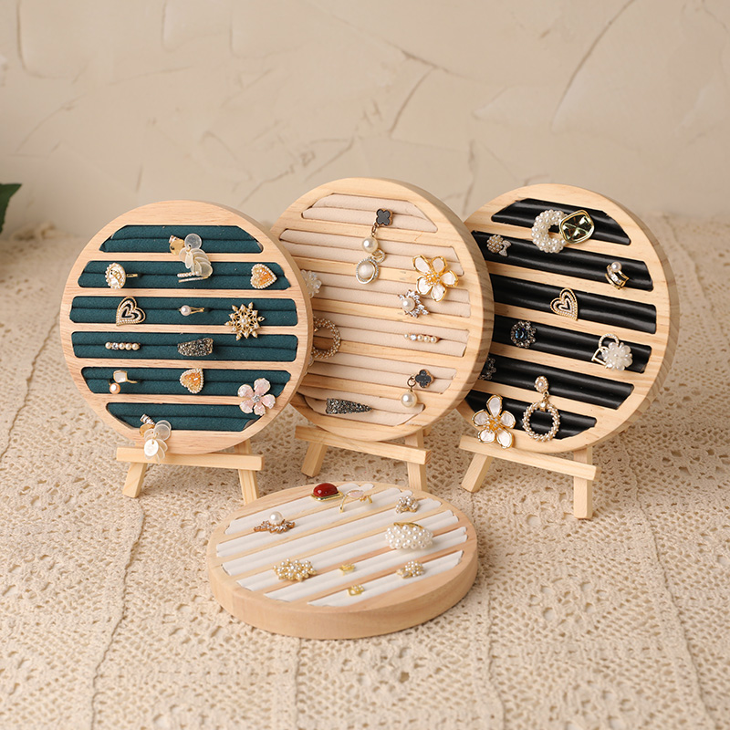Wood Round Shape Jewelry Tray  - Wood Ring Blank recensione e prezzo