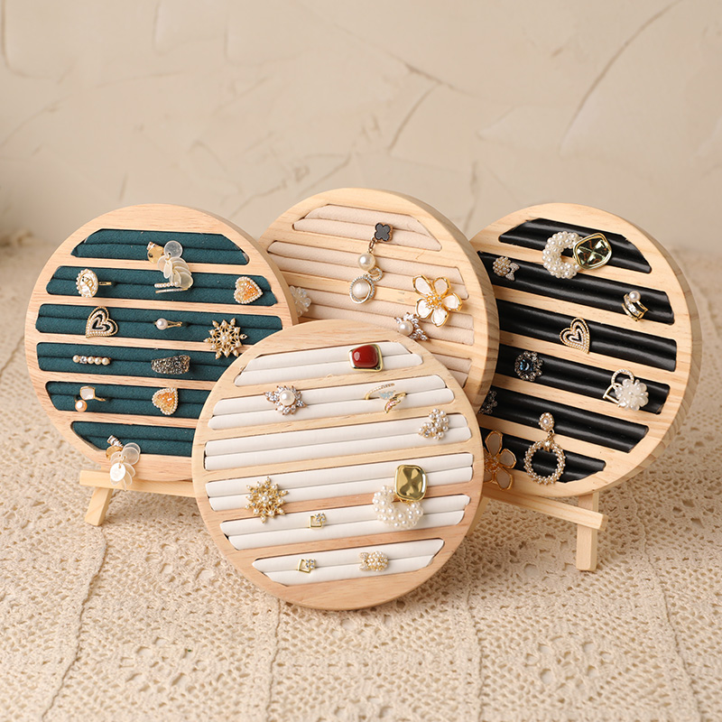 Wood Round Shape Jewelry Tray  - Wood Ring Blank recensione e prezzo