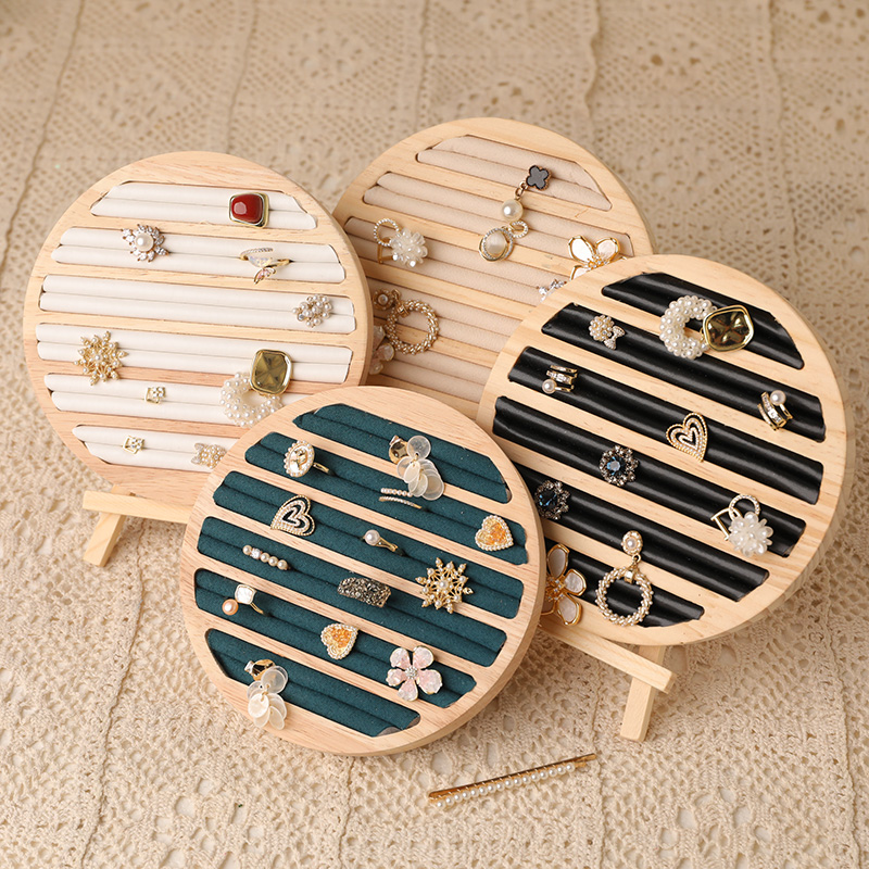 Wood Round Shape Jewelry Tray  - Wood Ring Blank recensione e prezzo