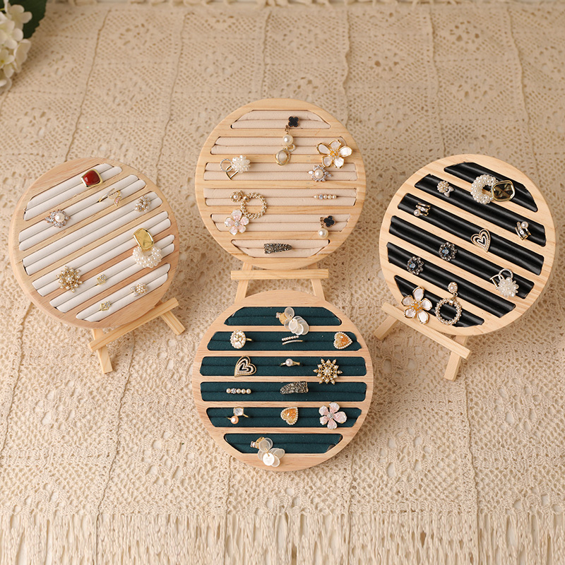 Wood Round Shape Jewelry Tray  - Wood Ring Blank recensione e prezzo