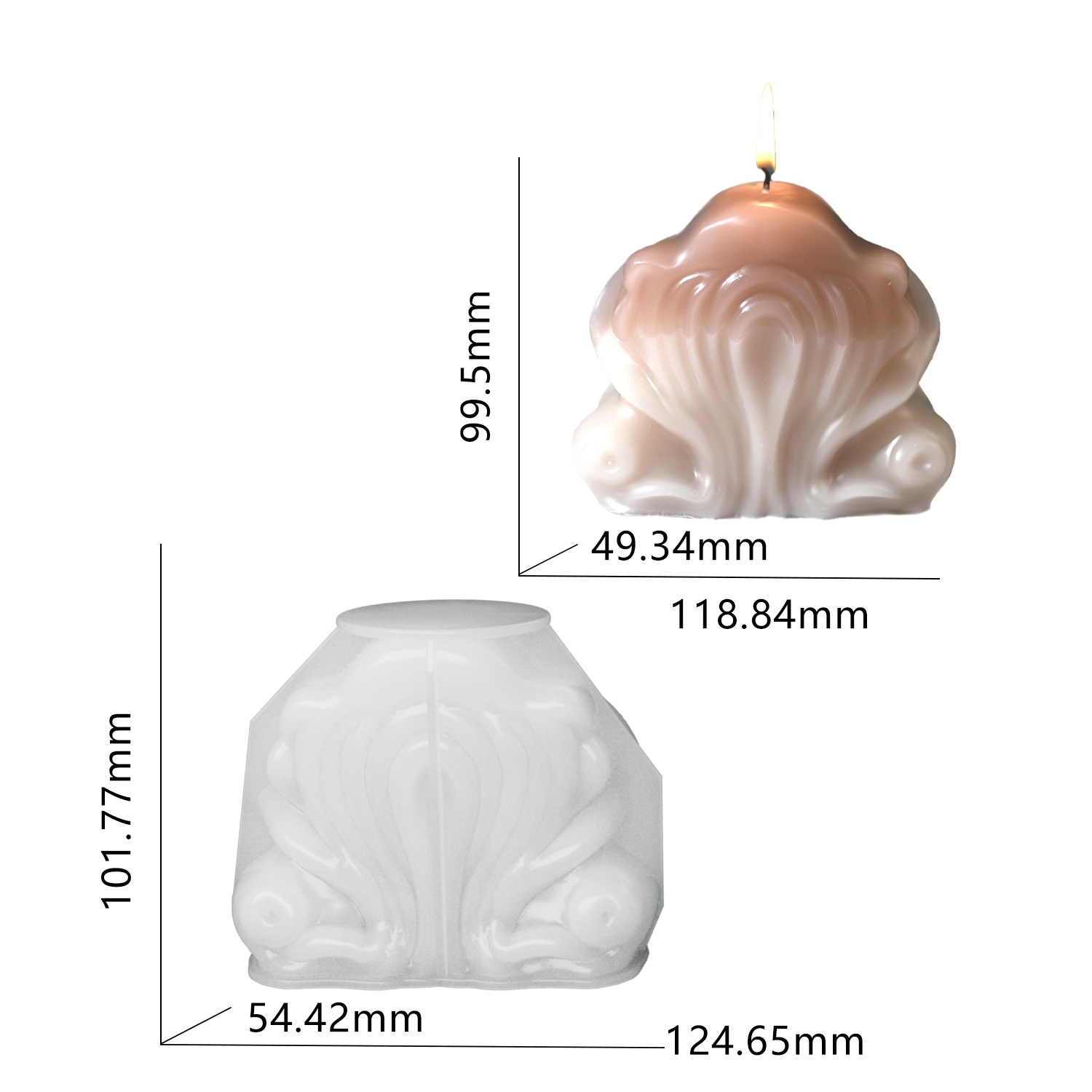 Ocean Shell Candle Silicone Mo - Resin Ocean Wave Mold recensione e prezzo