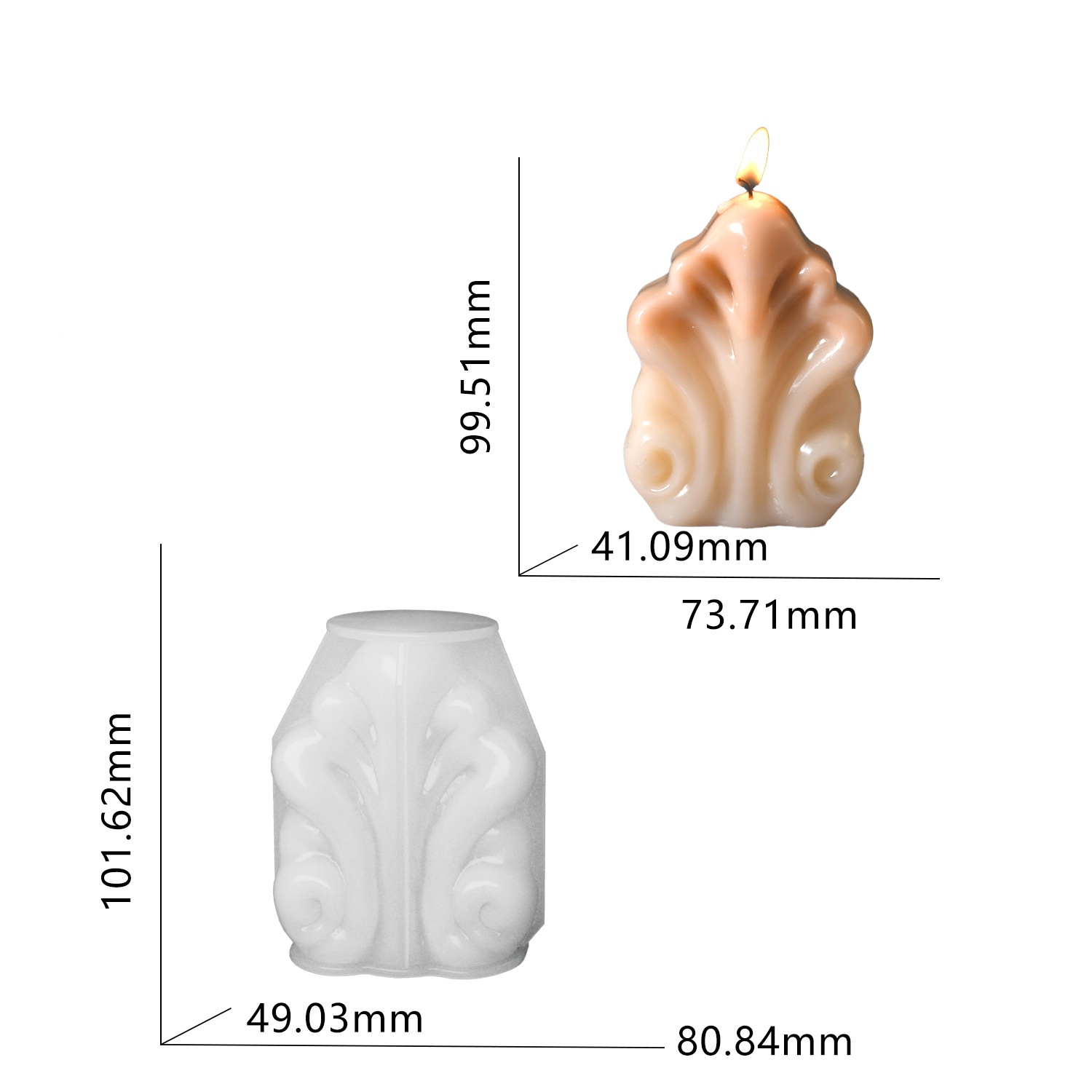 Ocean Shell Candle Silicone Mo - Resin Ocean Wave Mold recensione e prezzo