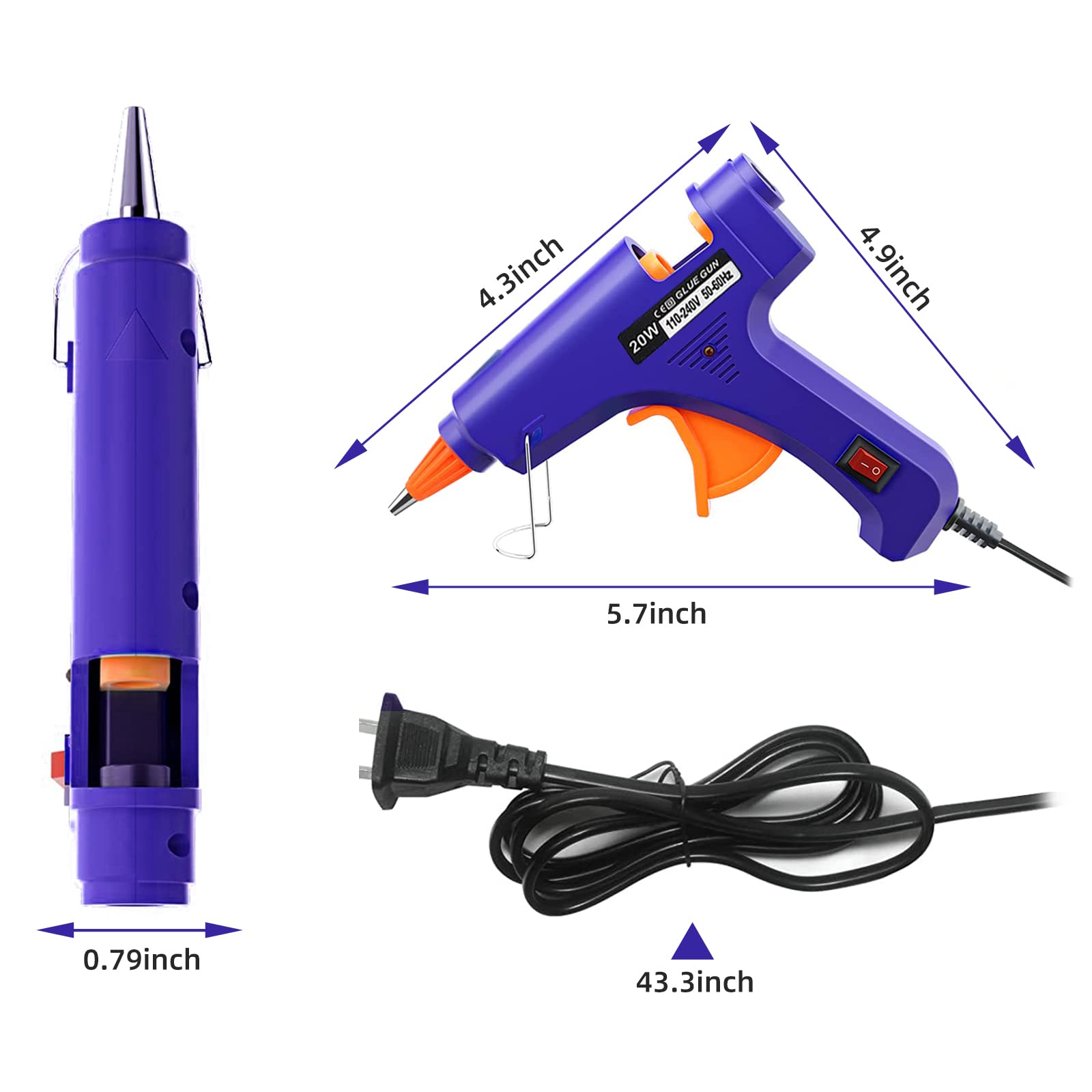 20W Hot Melt Glue Gun Househol - Heat Gun Small recensione e prezzo