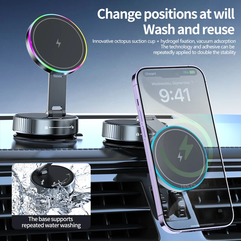 15W Wireless Car Charger Phone - Vacuum Chamber Small recensione e prezzo