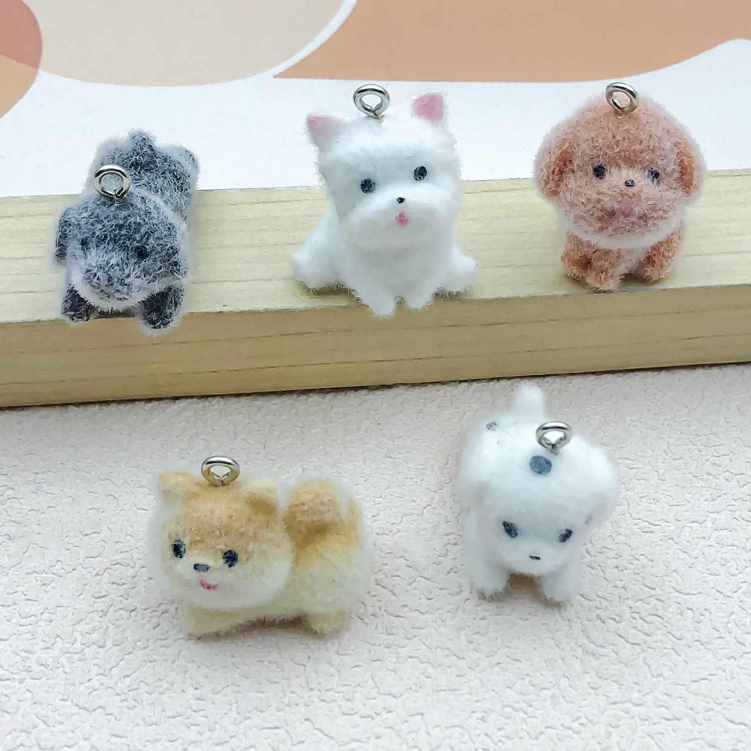 5pcs&1pc Flocked Resin Animal  - Resin Craft Kit recensione e prezzo