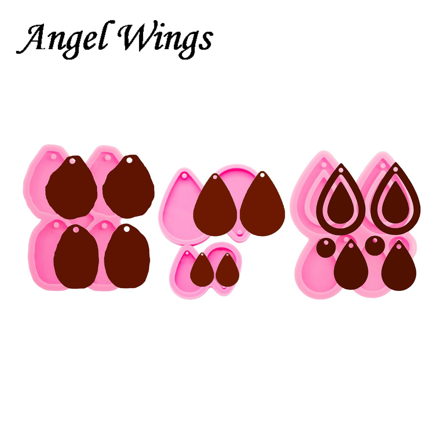 Shiny Tear Drop Hoop Earrings  - Geode Mold Silicone recensione e prezzo