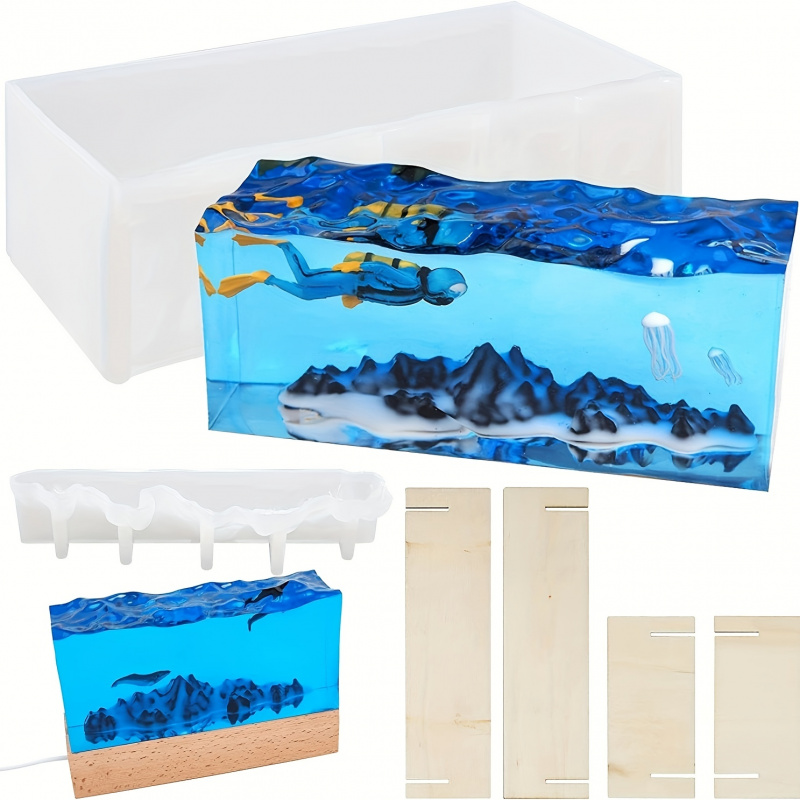 1Set of Ocean Wave Resin Molds - Resin Ocean Wave Mold recensione e prezzo