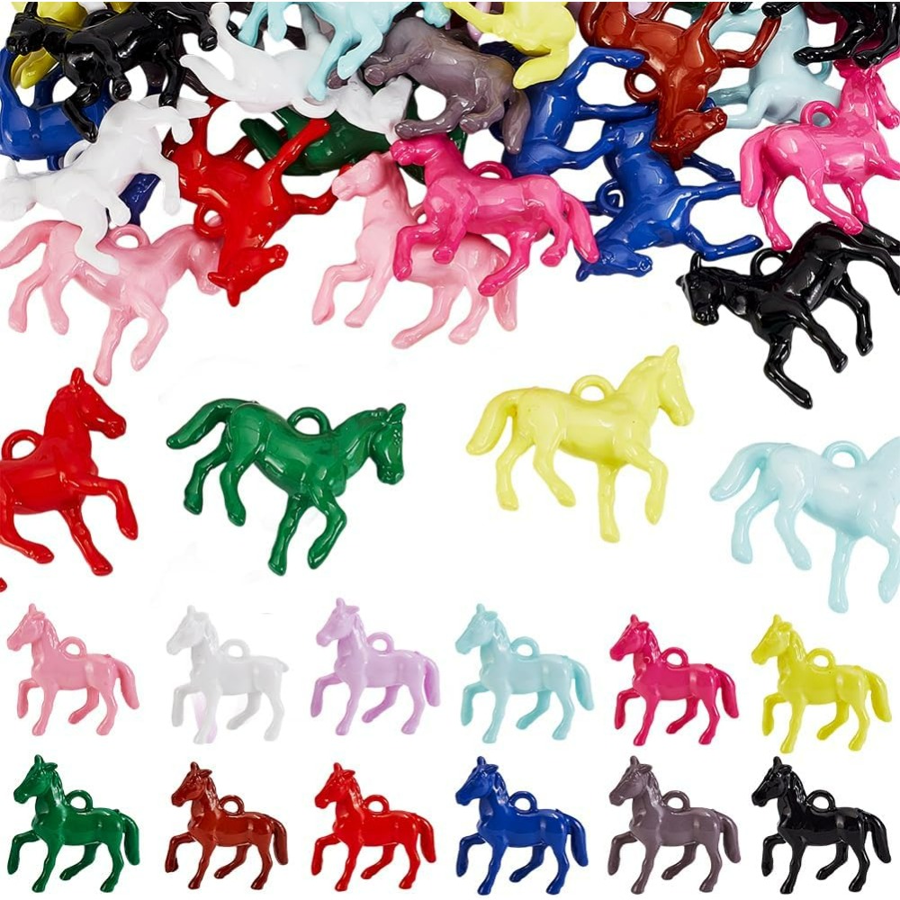 48pcs Opaque Acrylic Pendants  - Resin Craft Kit recensione e prezzo