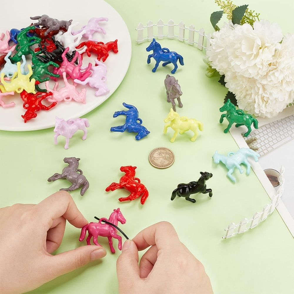 48pcs Opaque Acrylic Pendants  - Resin Craft Kit recensione e prezzo