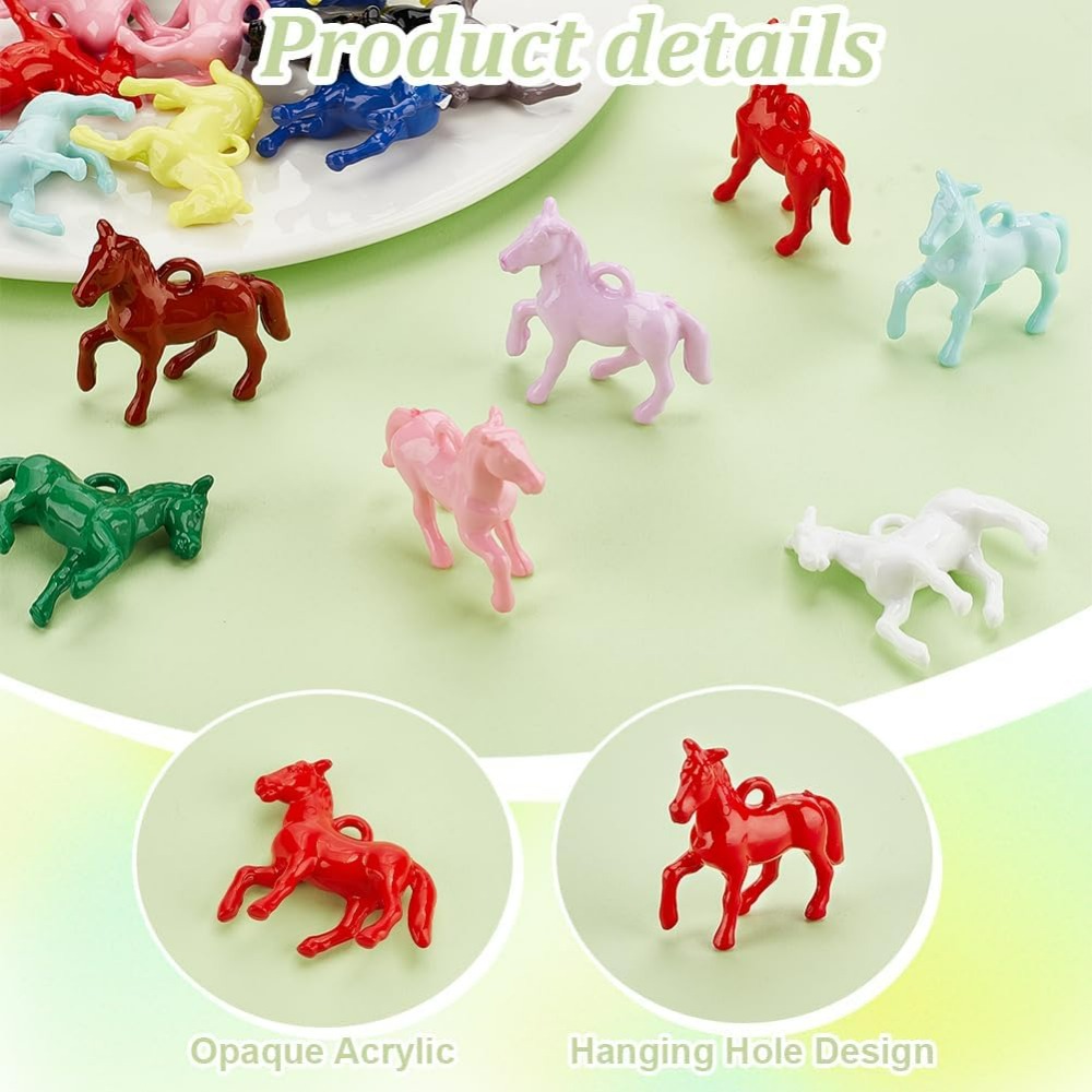 48pcs Opaque Acrylic Pendants  - Resin Craft Kit recensione e prezzo