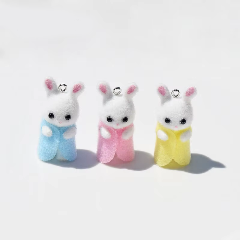 3Pcs 3D Flocking Resin Rabbit  - Resin Craft Projects recensione e prezzo