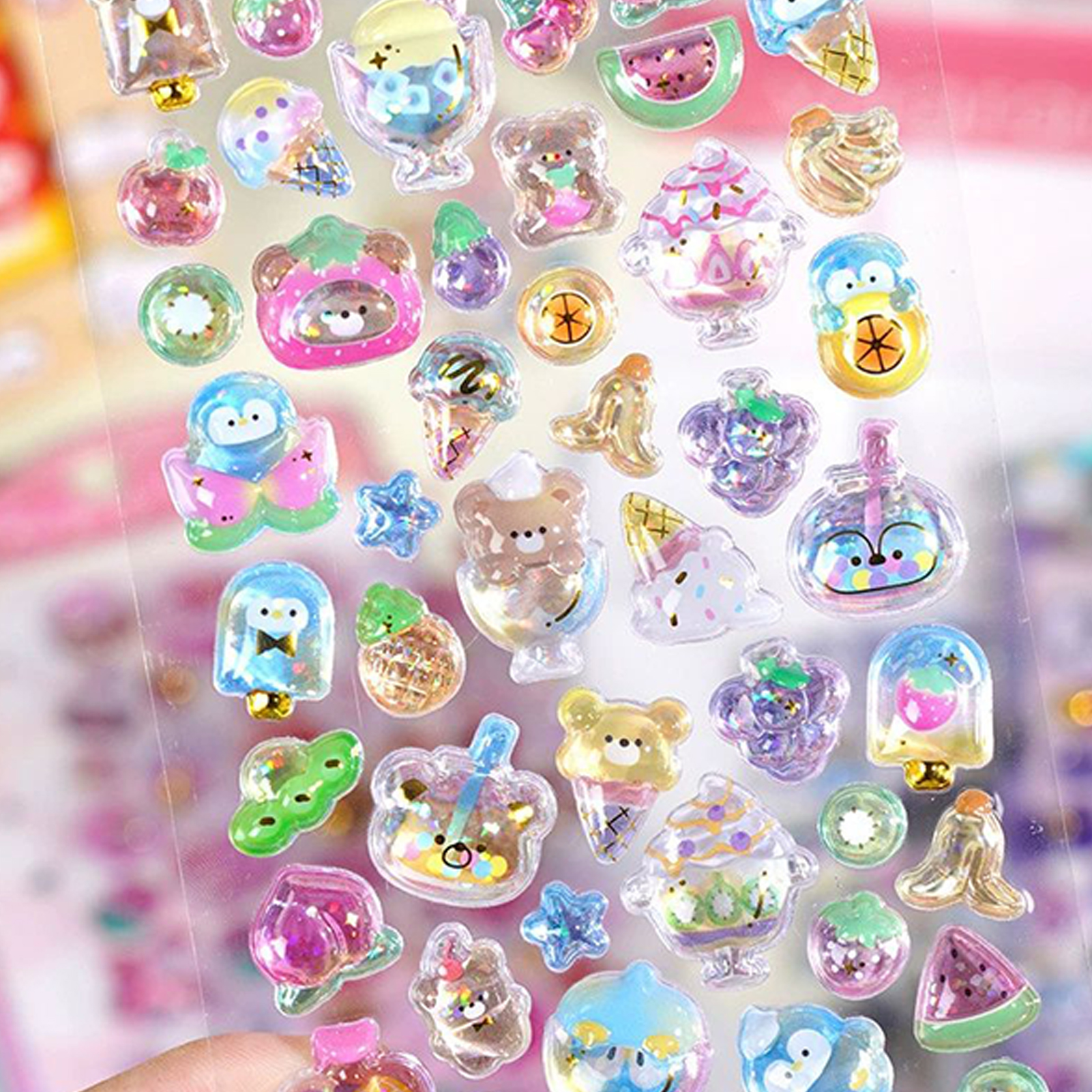 Cute Animal Sticker Pack 3D Sp - Resin Glitter Pack recensione e prezzo