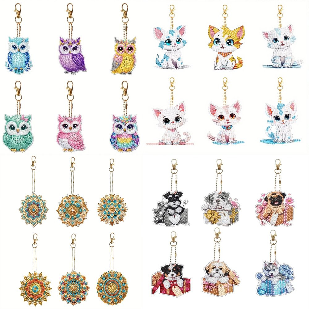 6-piece/set DIY Diamond Keycha - Resin Craft Kit recensione e prezzo
