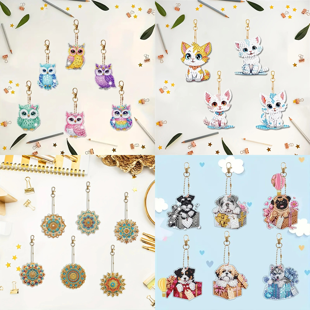 6-piece/set DIY Diamond Keycha - Resin Craft Kit recensione e prezzo