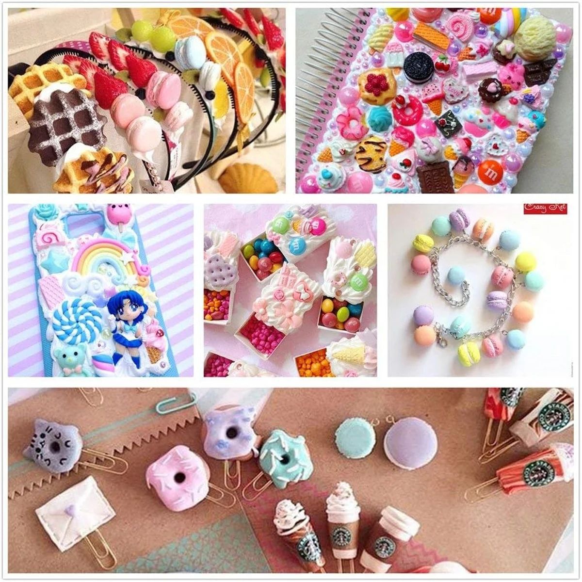 30pcs Random Candy Slime Charm - Resin Craft Kit recensione e prezzo