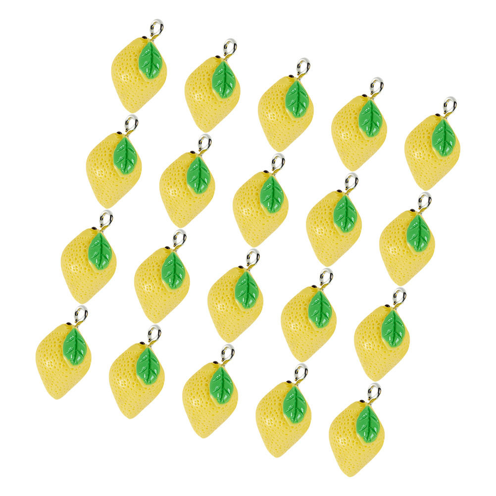 20Pcs Resin Lemon Charms Fruit - Resin Crafts Diy recensione e prezzo