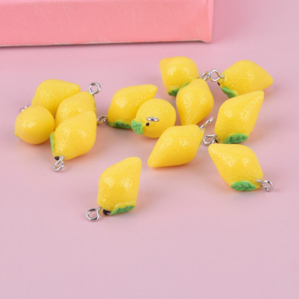 20Pcs Resin Lemon Charms Fruit - Resin Crafts Diy recensione e prezzo